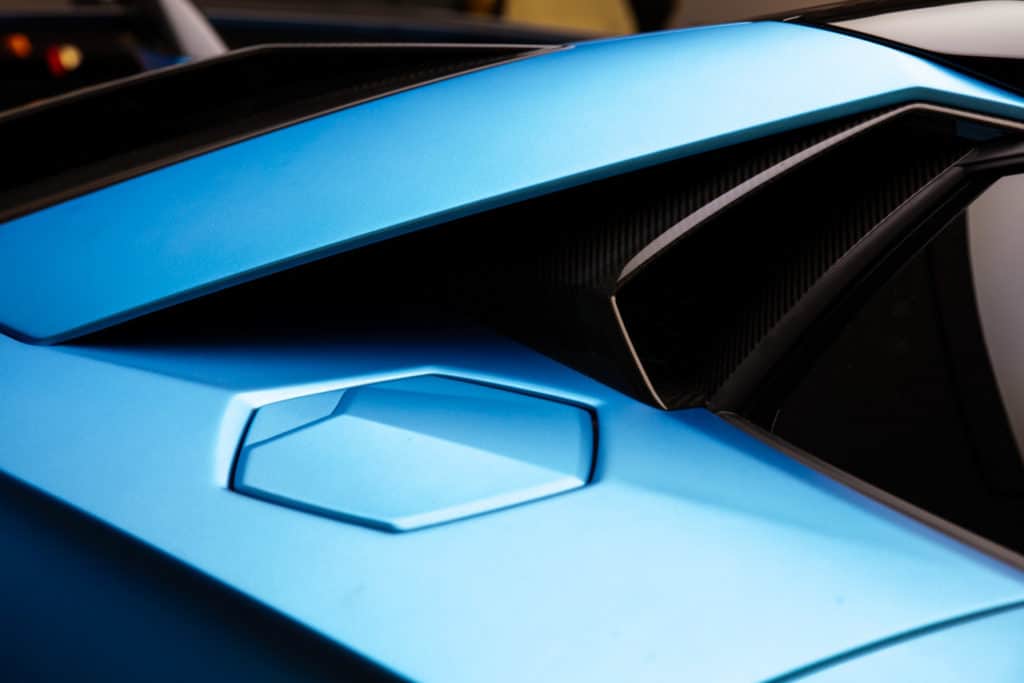 Dettaglio sportello carburante Lamborghini Aventador - Katia Bassi